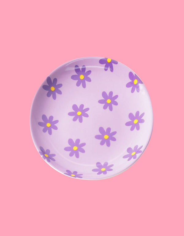 Jewellery tray round floral