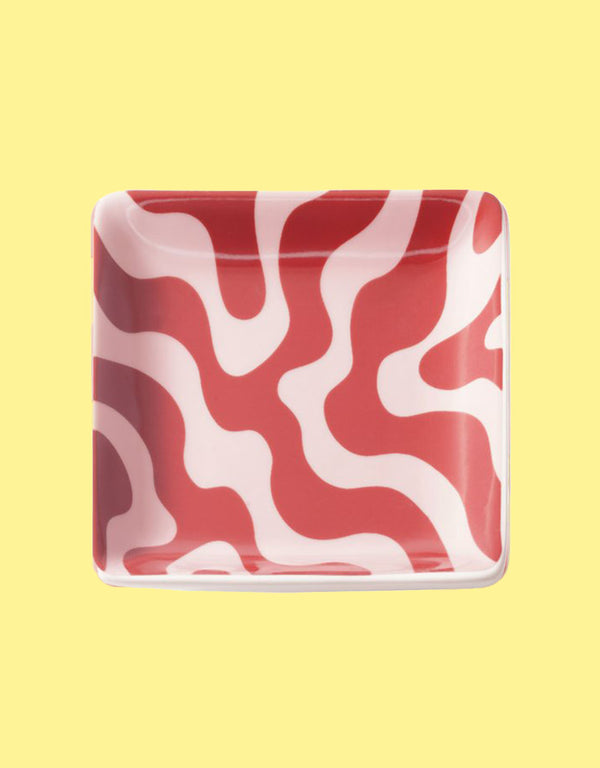 Jewellery tray square wavy