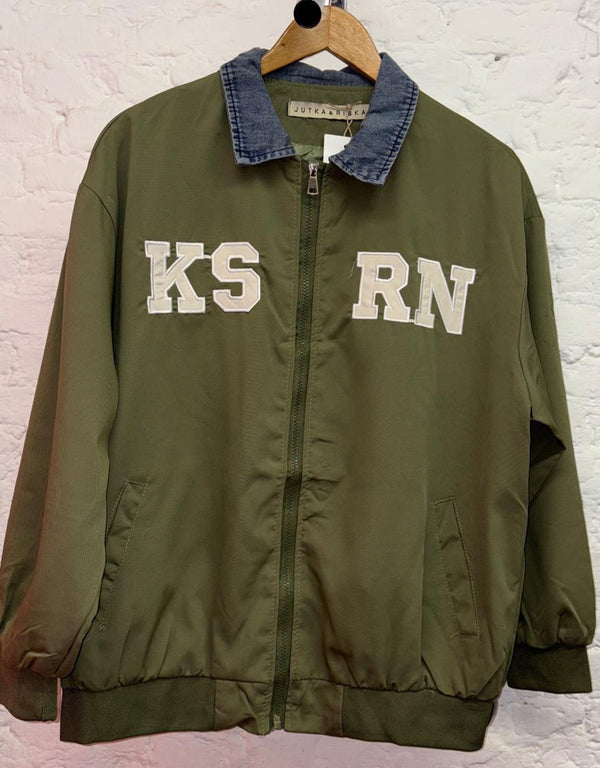 KSRN denim detail jacket