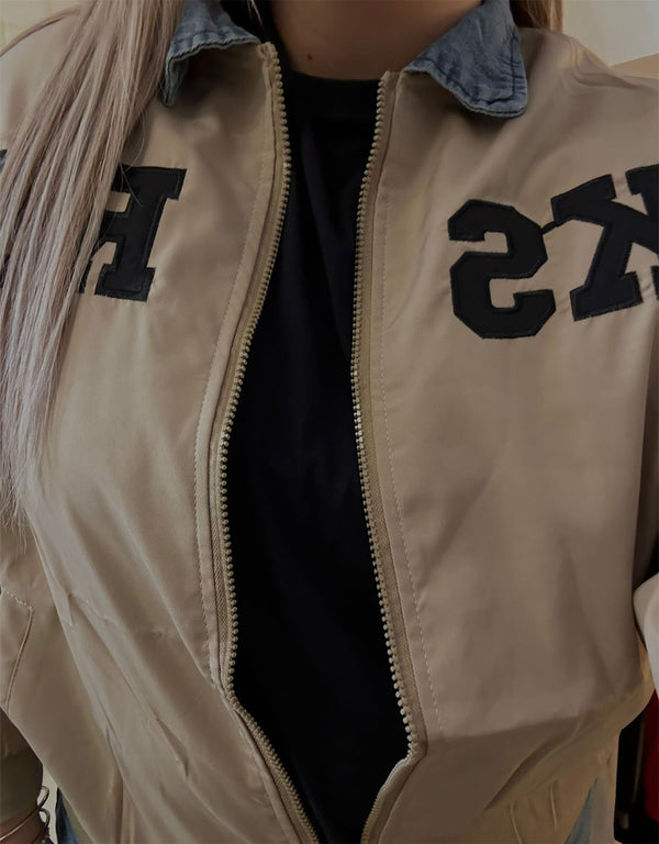 KSRN denim detail jacket