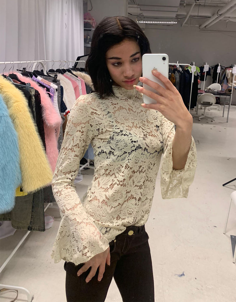 Lace long sleeve top I