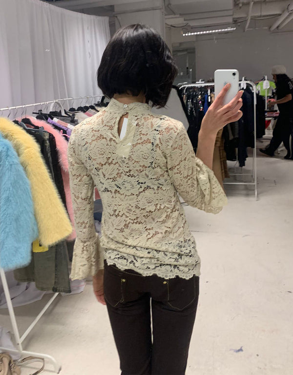 Lace long sleeve top I