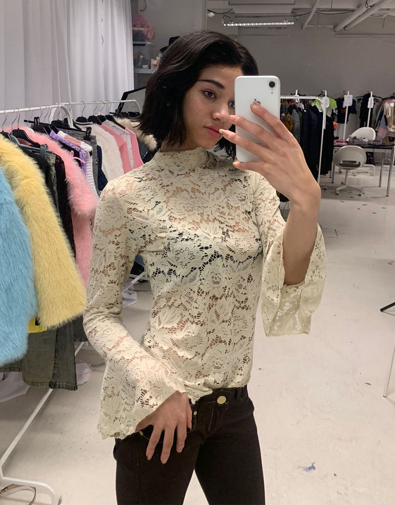 Lace long sleeve top I