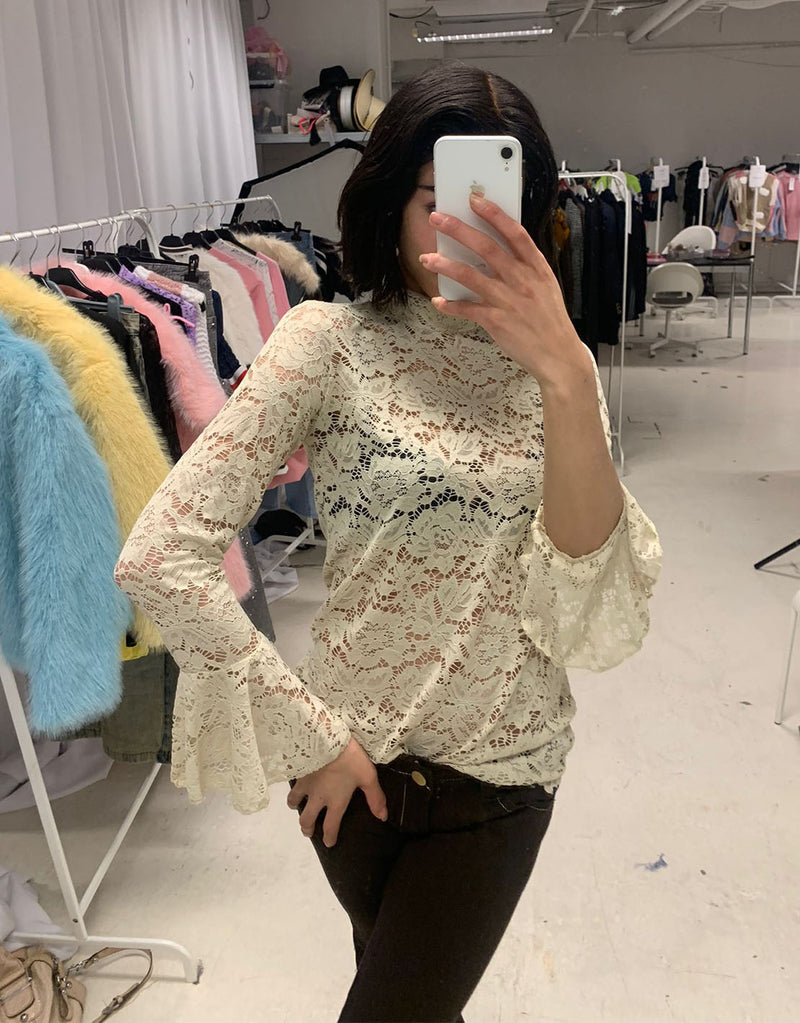 Lace long sleeve top I