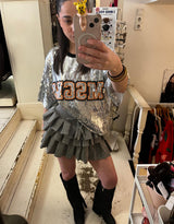 Layered jogger skort