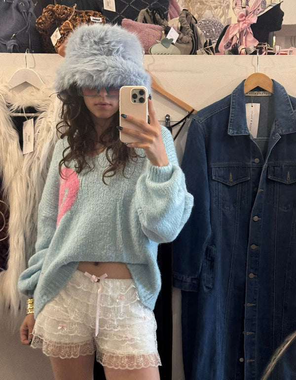 Layered lace and bows shorts