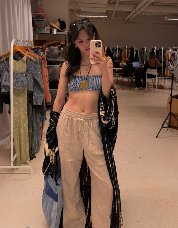 Lola river linen joggers