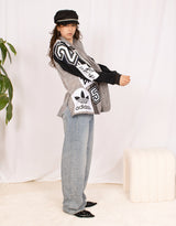 Vintage customized sports blazer with logo patches