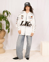 Racing club varsity jacket