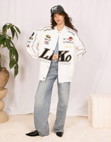 Racing club varsity jacket
