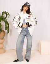 Racing club varsity jacket