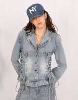 Washed NY cotton baseball cap