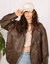 Washed NY cotton baseball cap