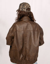 NY leopard print baseball cap