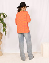 Oversized striped T-shirt