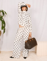 Polkadot track trousers