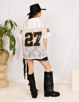 Lace football 27 T-shirt