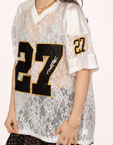 Lace football 27 T-shirt