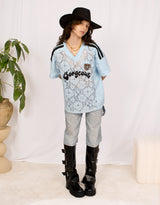 Lace sporty Y2K T-shirt