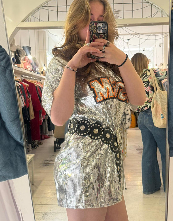 MSGM Sequin T-shirt dress