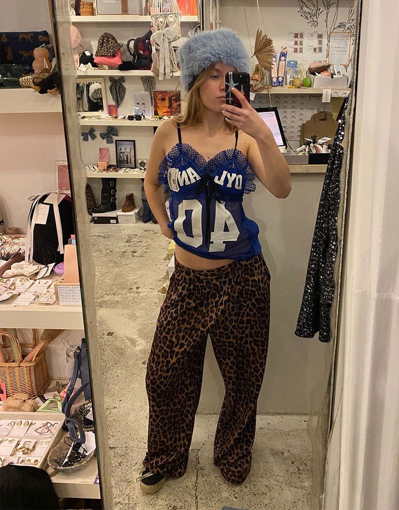 Vintage customized sporty net tank top