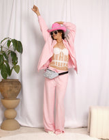 Rhinestone zip hoodie
