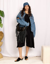 Vintage customized upcycled Levi's zip denim jacket
