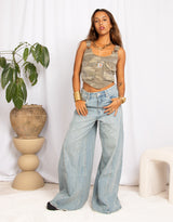 Extra wide leg jeans