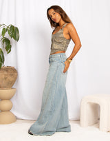 Extra wide leg jeans