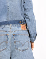 Vintage customized zipper shorts