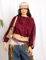 Velvet chain baker boy cap