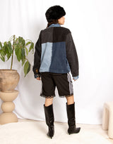 Vintage customized Adidas frog closure oversized pockets jacket