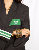 Vintage customized upcycled Adidas 3 stripe blazer