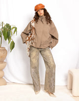 Rhinestone wide leg jeans