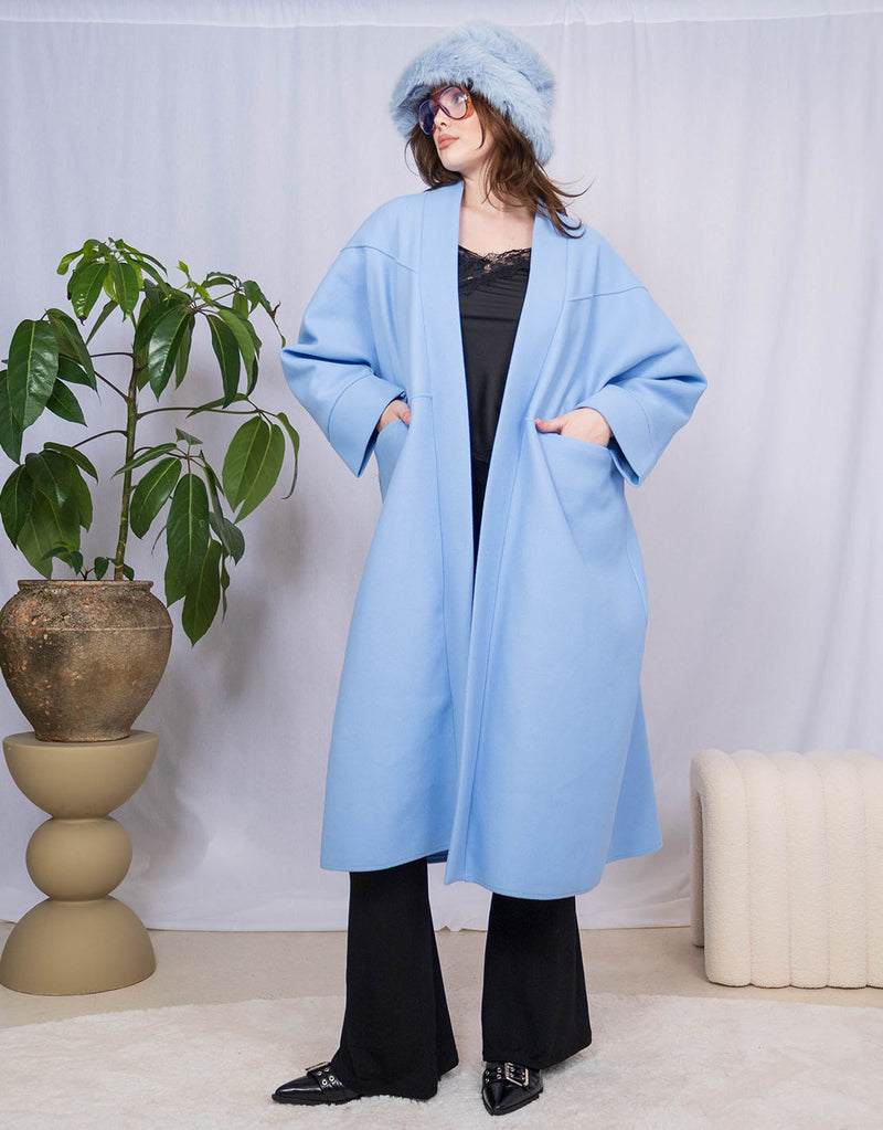 Oversized open coat