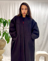 Oversized open coat