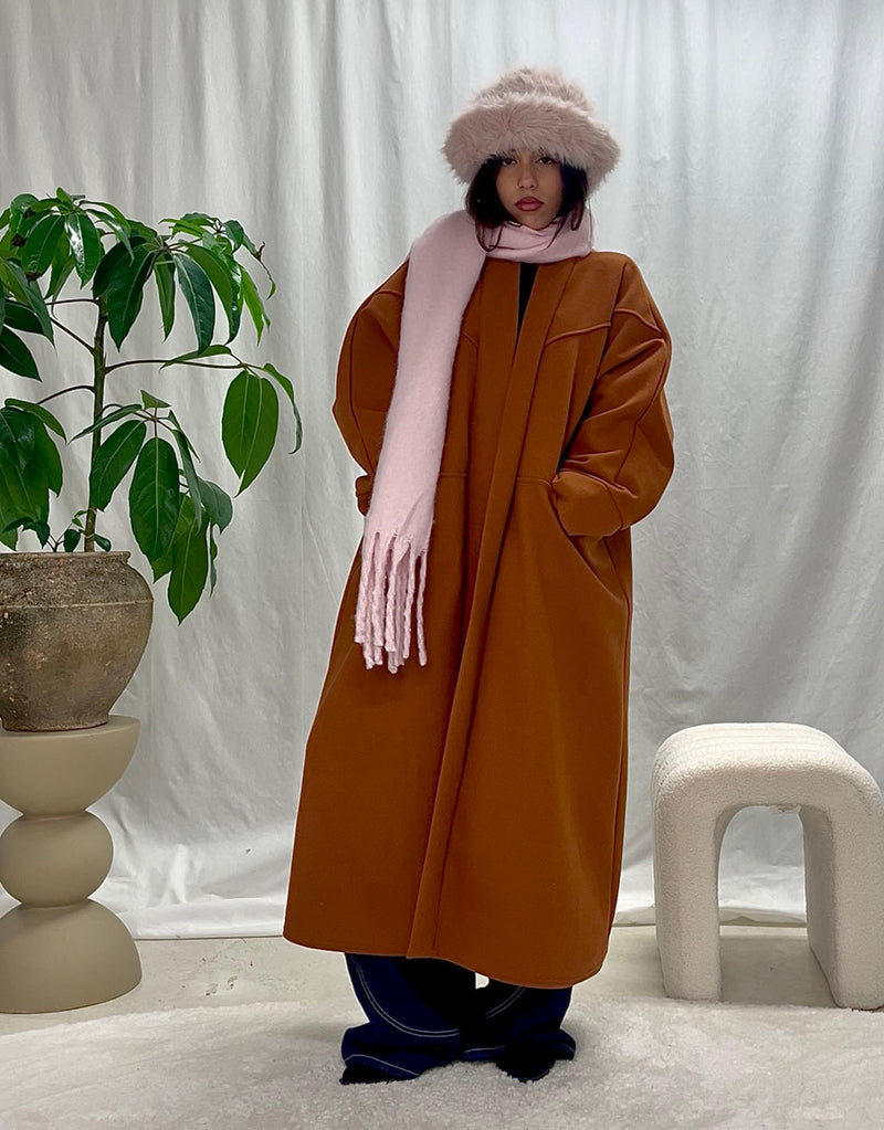 Oversized open coat