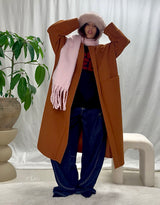 Oversized open coat