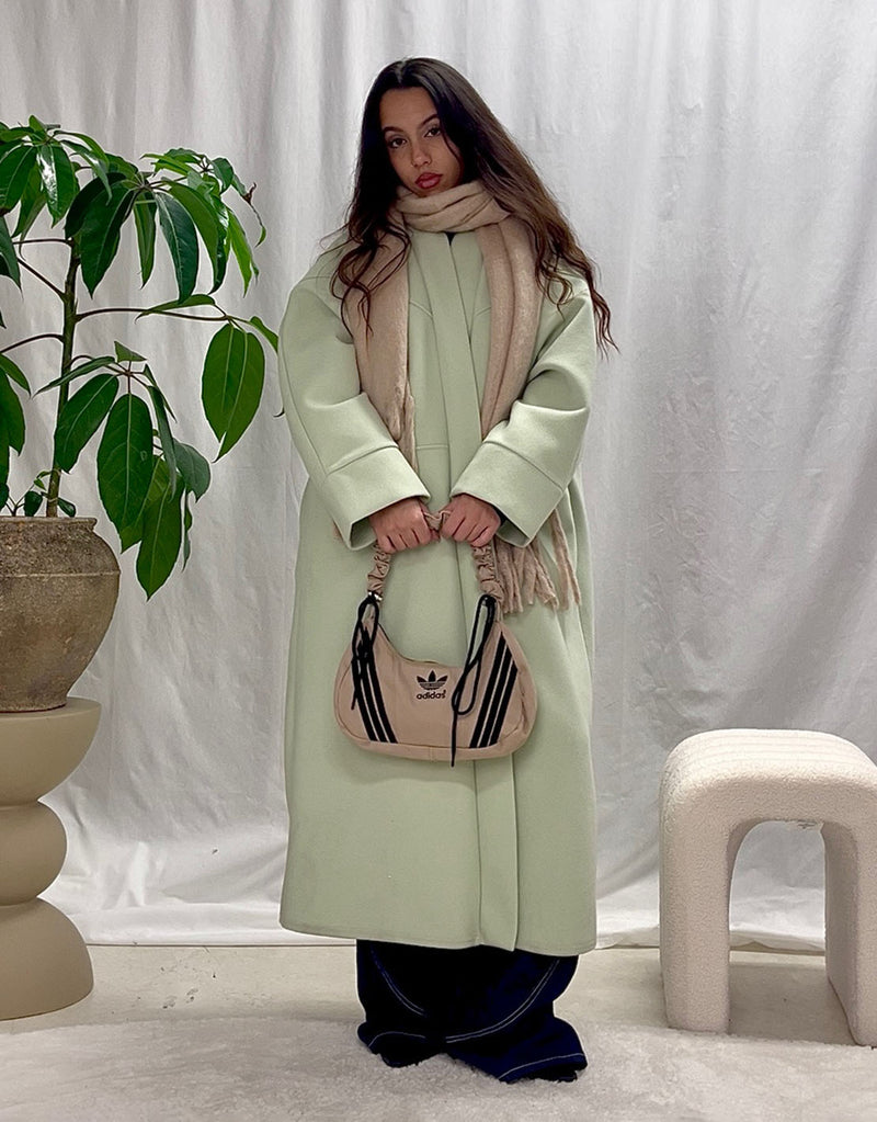 Oversized open coat