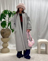 Oversized open coat