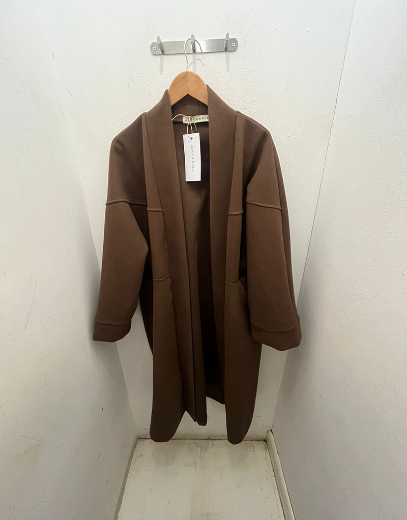 Oversized open coat
