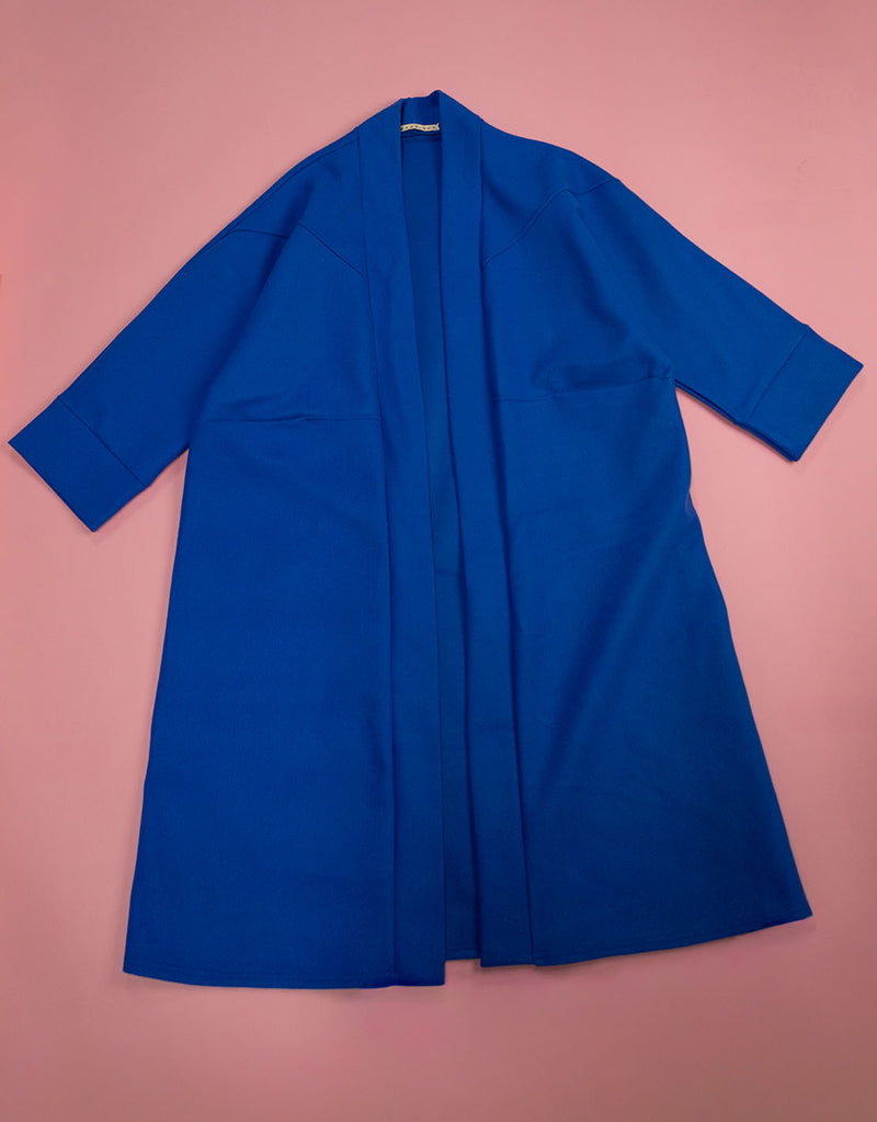 Oversized open coat
