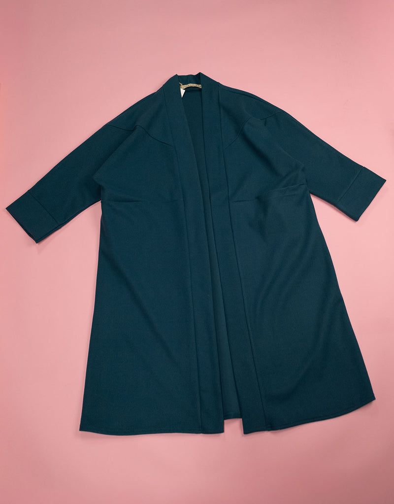 Oversized open coat