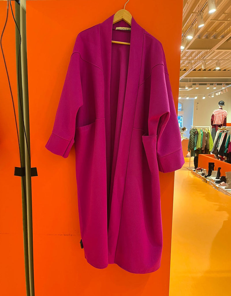 Oversized open coat