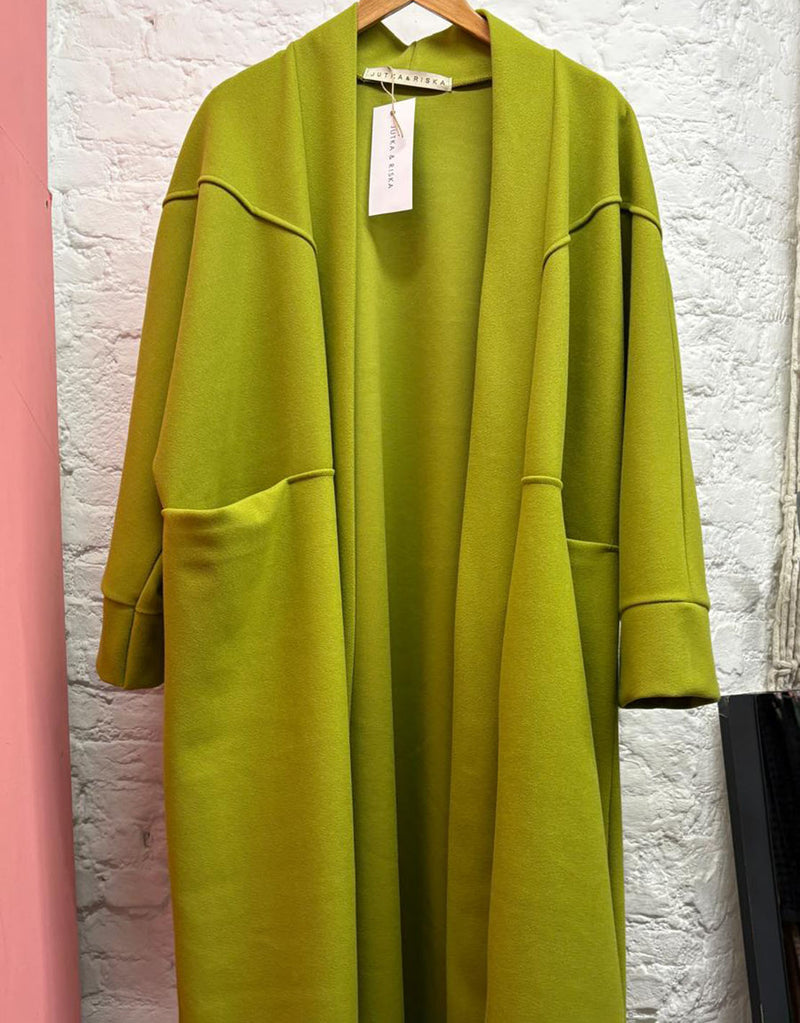 Oversized open coat