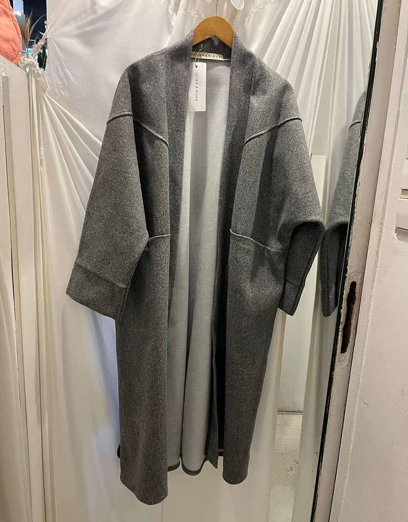 Oversized open coat