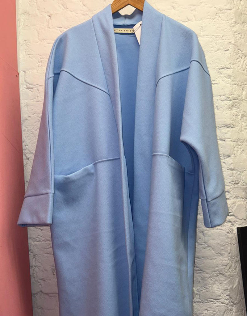 Oversized open coat