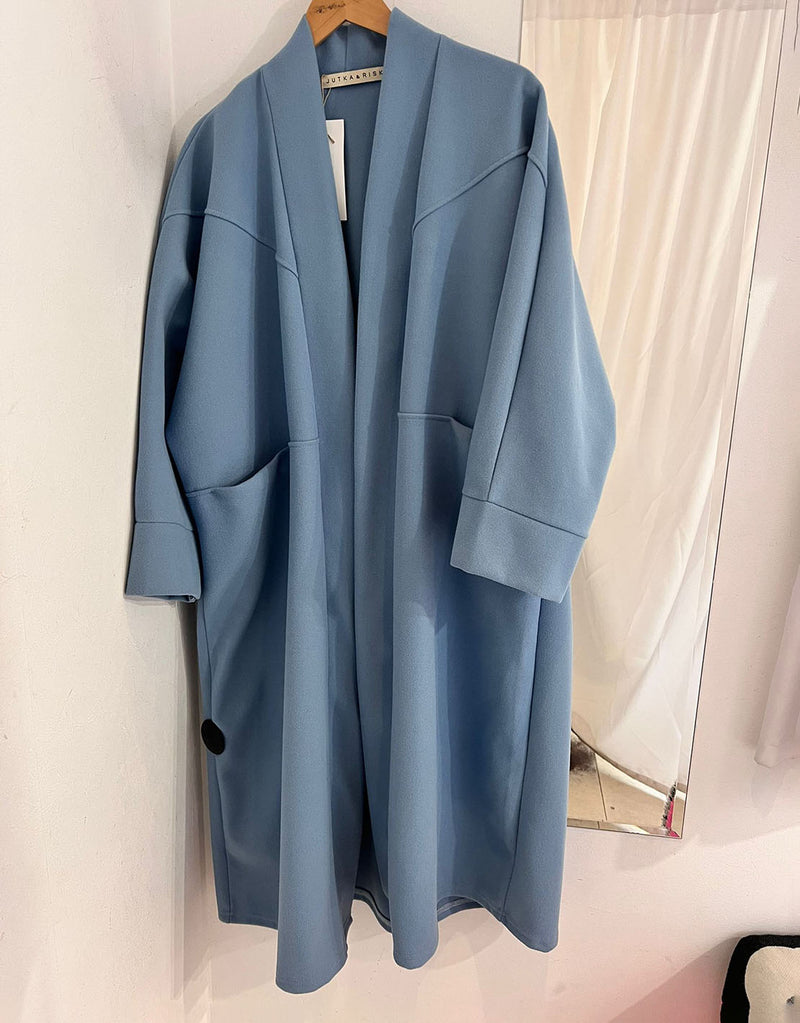 Oversized open coat