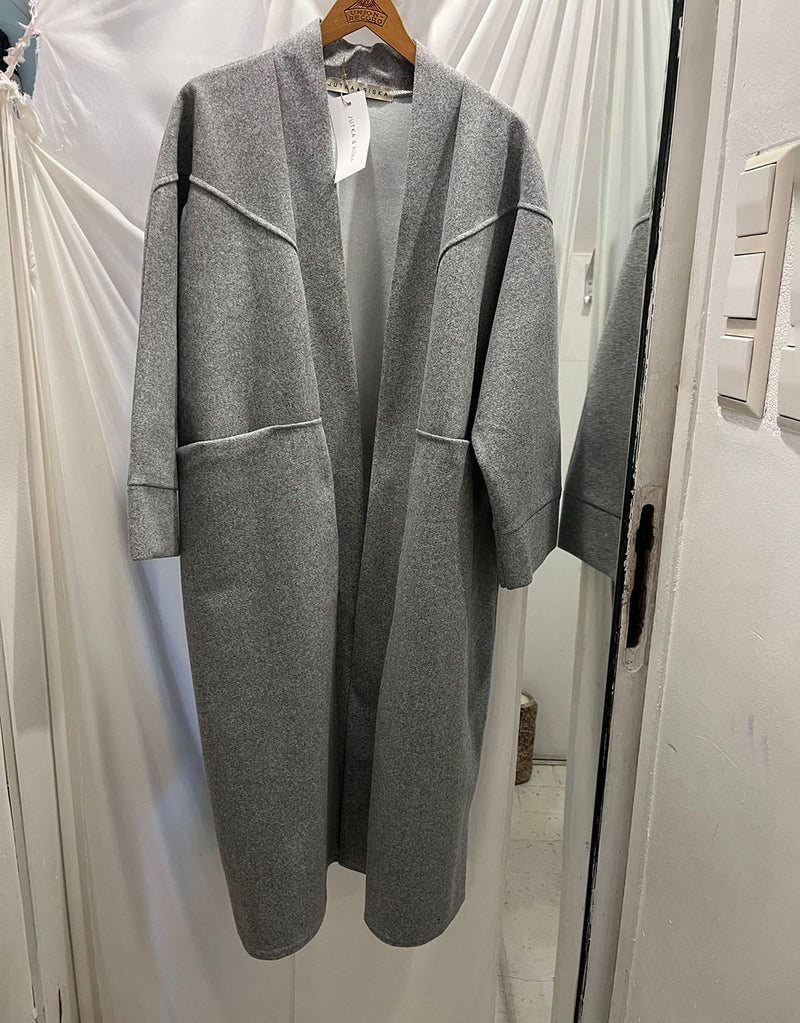 Oversized open coat