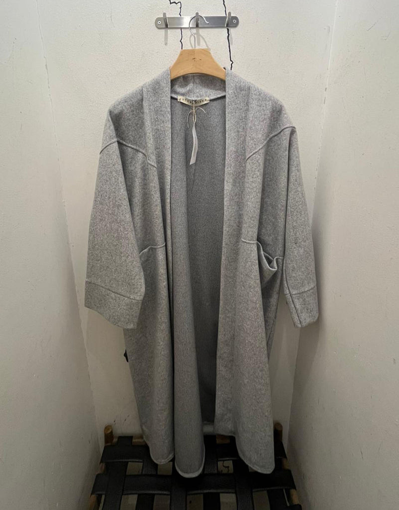 Oversized open coat